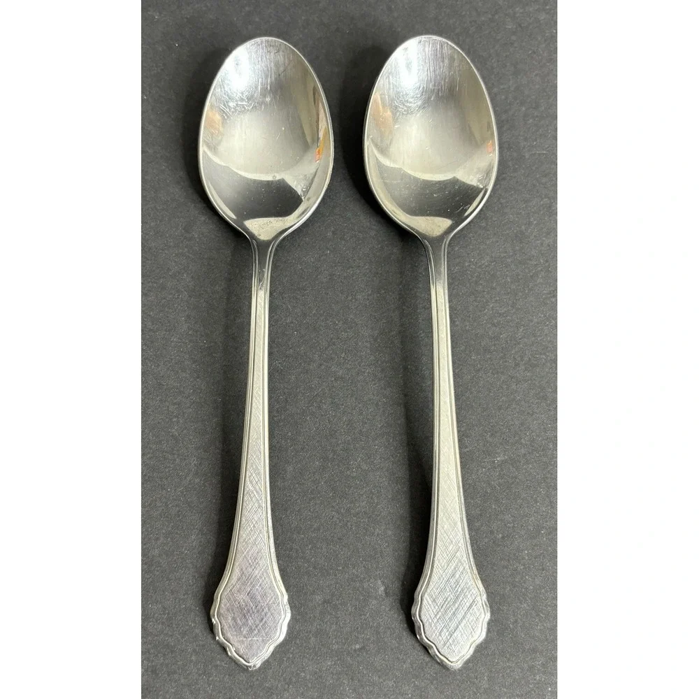 Oneida Summer Mist Autumn Glow Oval Soup Spoons 6 7/8